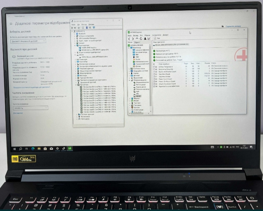 Acer Predator 17,3"144Hz i5-11400H RTX 3050Ti 4Gb RAM 16 Gb SSD 512Gb Київ - фото 8