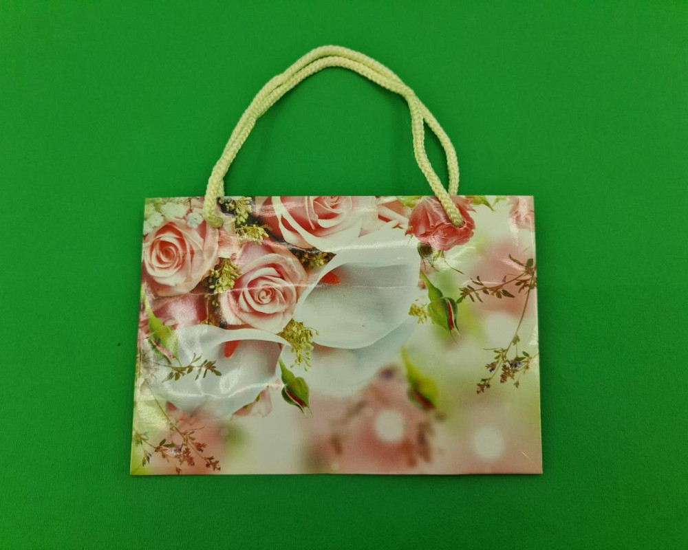 Пакет бумажный малый горизонтальный 11/18/5(арт М009) (12 шт) Харьков - изображение 2