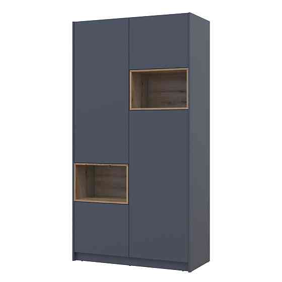 Шкаф для одежды с нишей Doros Дэйл 115,2х52х220 см Графит/Дуб евок (DRS-011281) Днепр