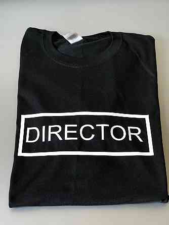 Чоловіча футболка 100% бавовна з написом — DIRECTOR Чернівці