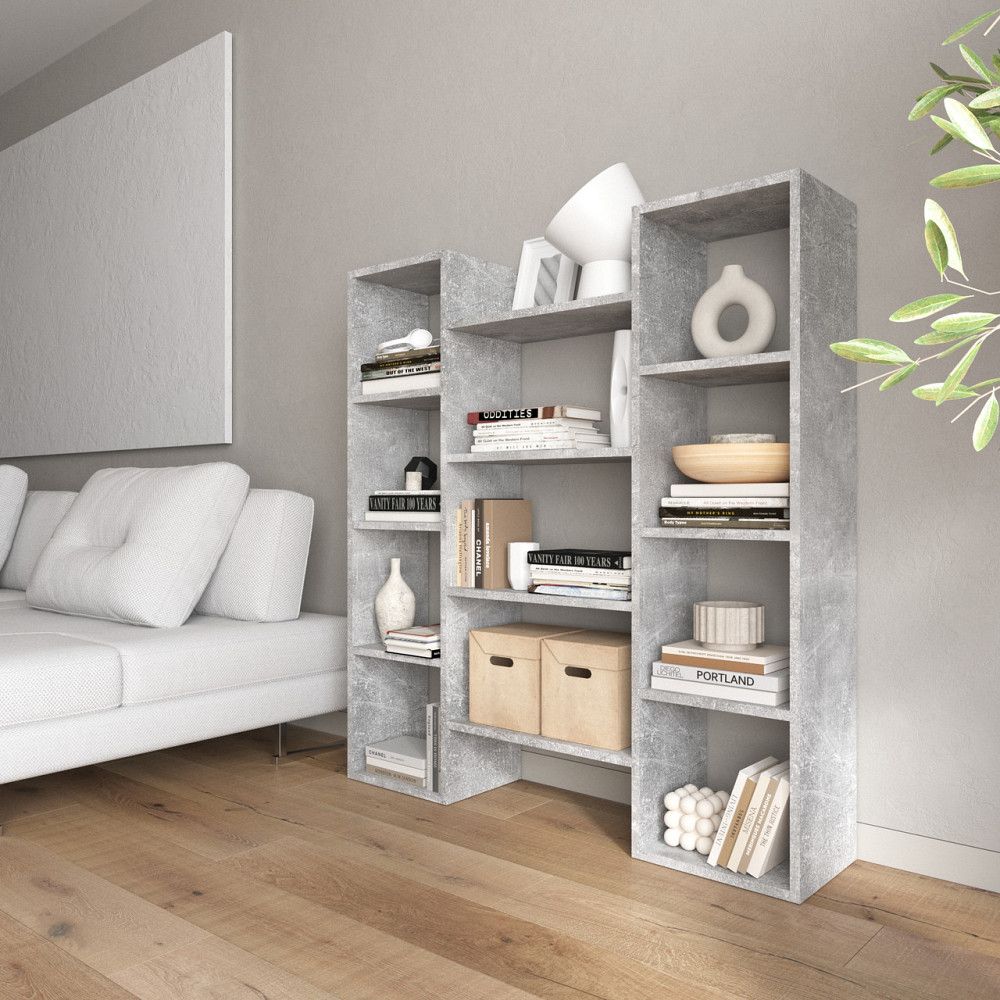 Стелаж для книг VAYS D-8, сучасна полиця, ЛДСП 130×30×140 см - для дому, офісу, вітальні Львів - фото 4