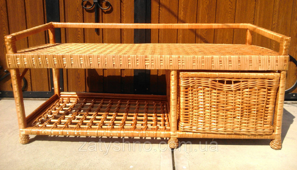 Плетеная лавка диван с ящиком для обуви Киев - изображение 4