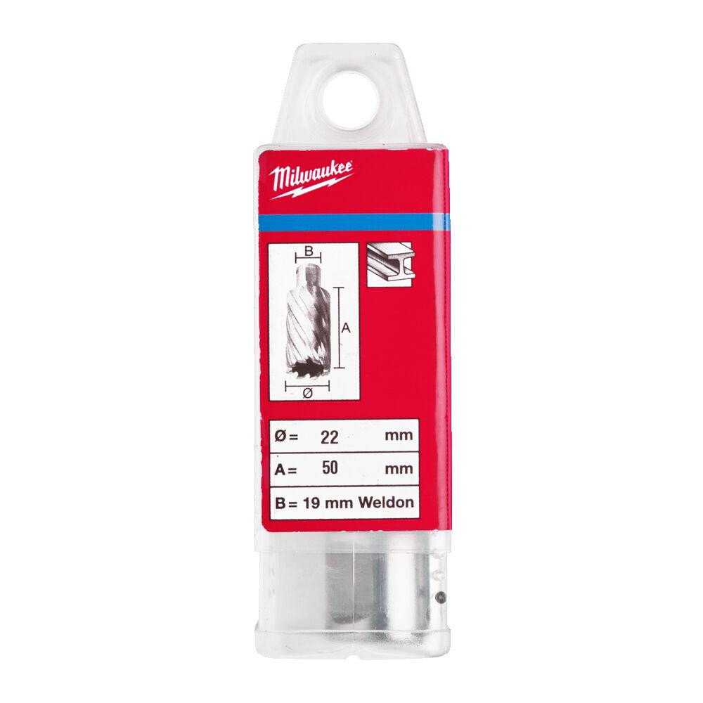 Кільцева фреза по металу MILWAUKEE HSS (WELDON), O22x50мм Одеса - фото 2