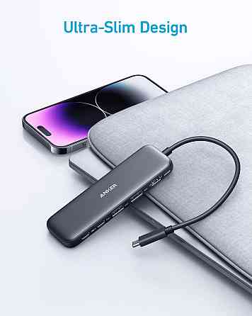 USB-хаб Anker USB-C Hub 332 5-in-1 Black (A8355H11) ( 10133 ) Харків