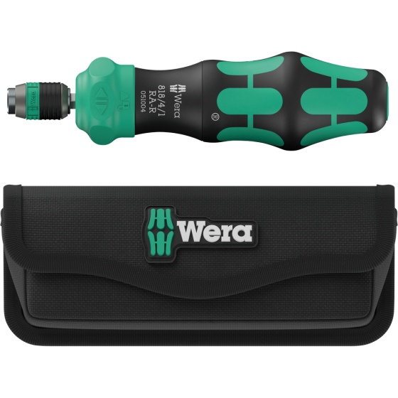 Викрутка з тріскачкою Wera з магнітним тримачем 1/4" магазин для біт в ручці PH/PZ/SL/Torx, 7од.,в сумці 05051514001 Одеса