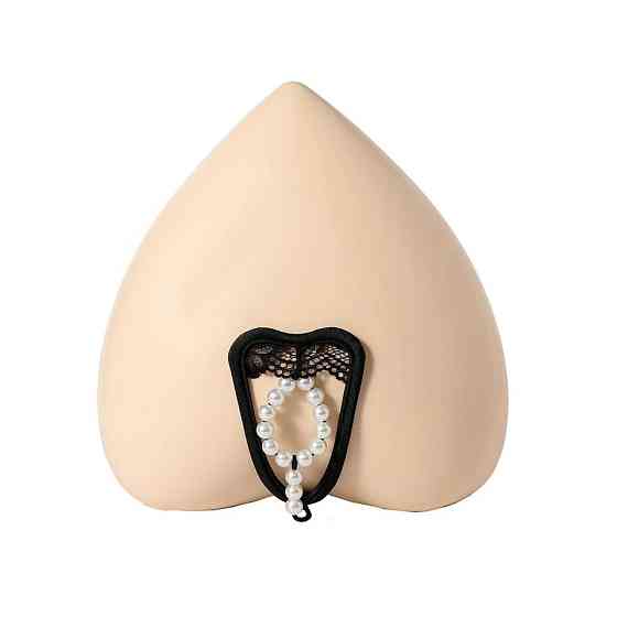 Чоловічі інтимні труси з намистом one size чорний Київ