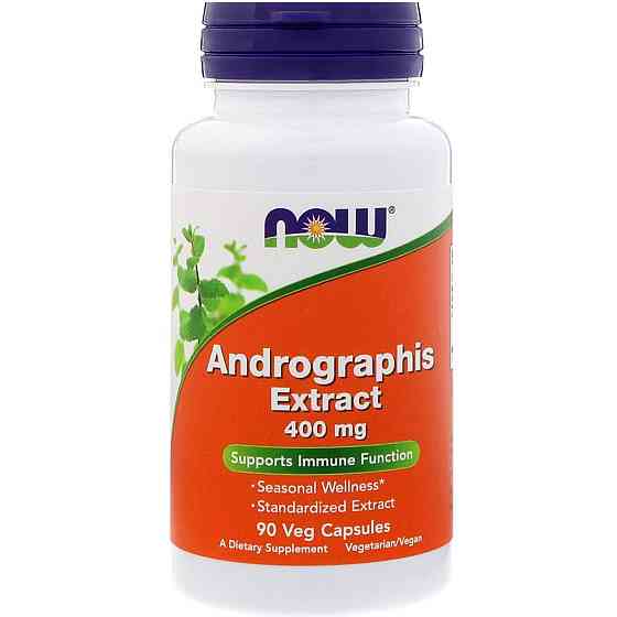 Андрографіс Now Foods Andrographis 400 мг 90 вегетаріанських капсул Київ