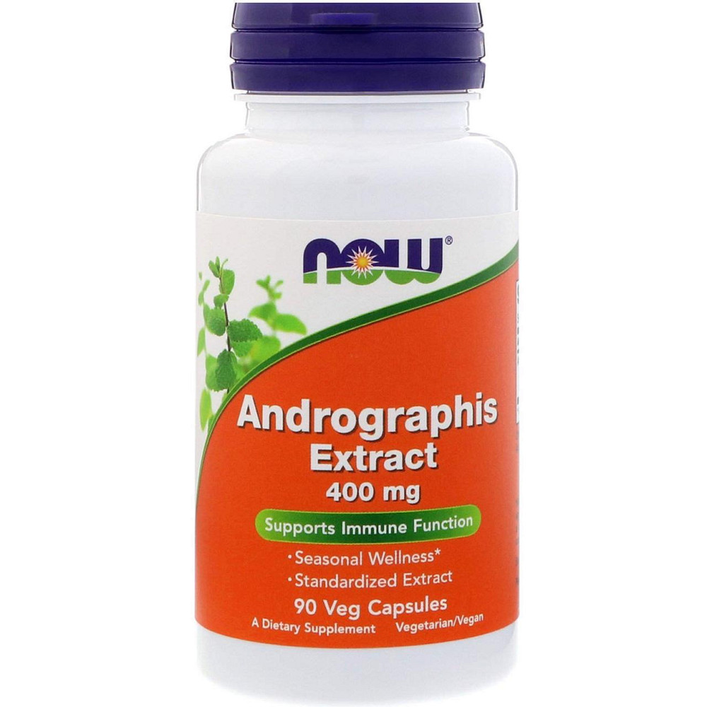 Андрографіс Now Foods Andrographis 400 мг 90 вегетаріанських капсул Київ - фото 1