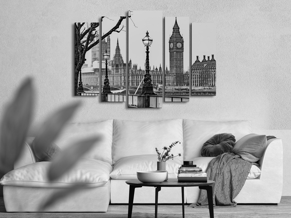 Модульная картина Набережная в Лондоне Art-324_5 ( 80х118см ) Киев - изображение 2