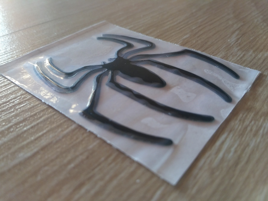 Наклейка на авто, мото Паук выпуклая Черный Киев - изображение 4