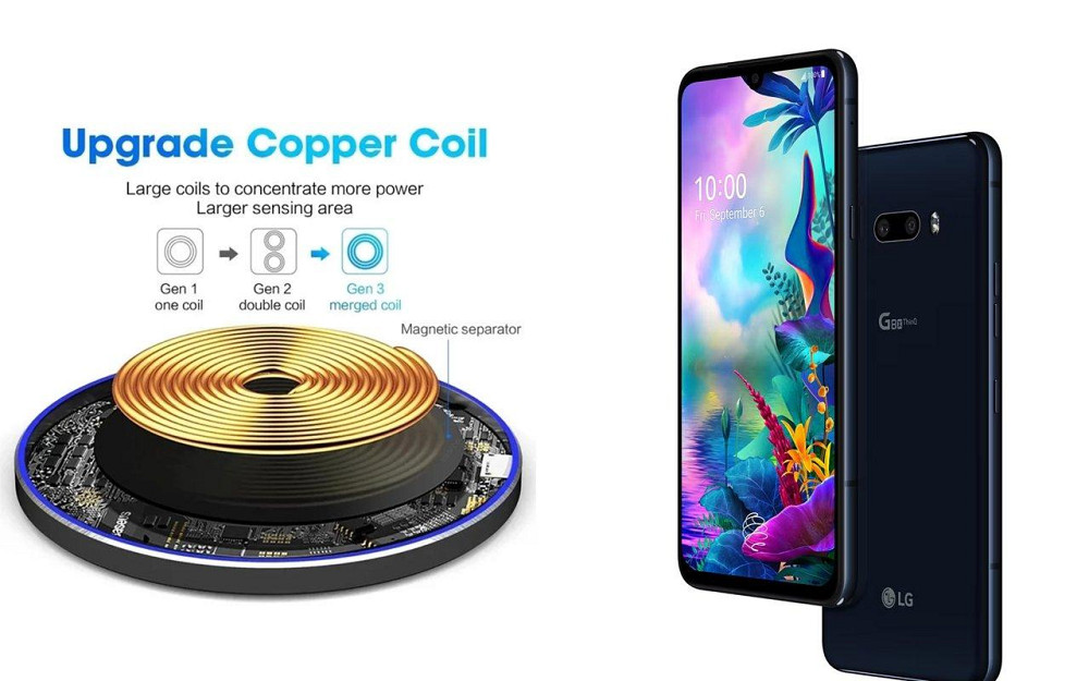 Бездротовий зарядний пристрій Copper до 30W для Infinix Note 30 Pro, USB-C, LED Київ - фото 2