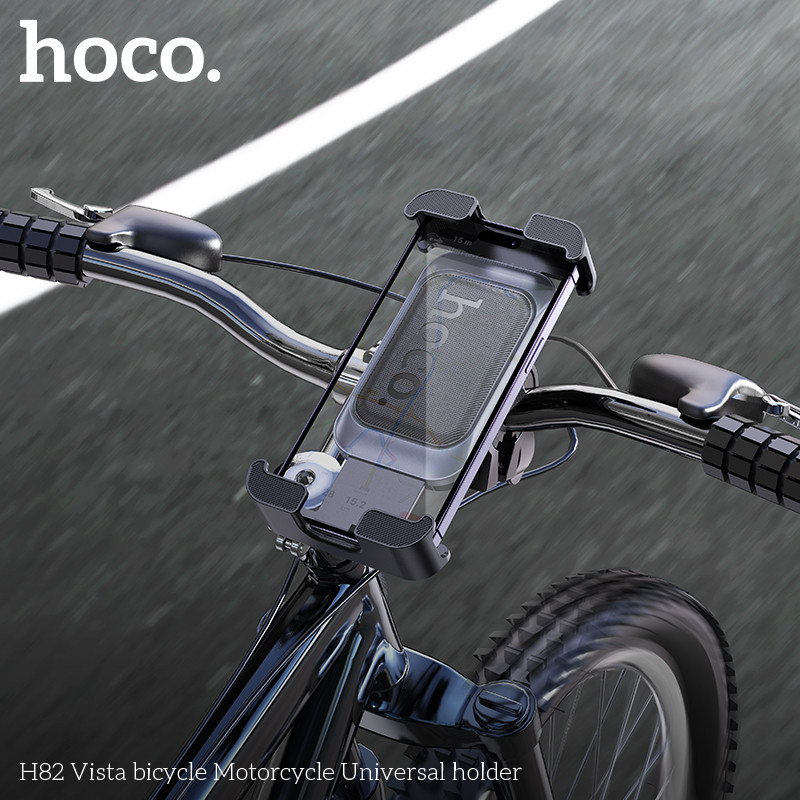 Вело/Мото тримач для телефона HOCO H82 Vista bicycle Motorcycle Universal holder Black Metal Gray Одеса - фото 9