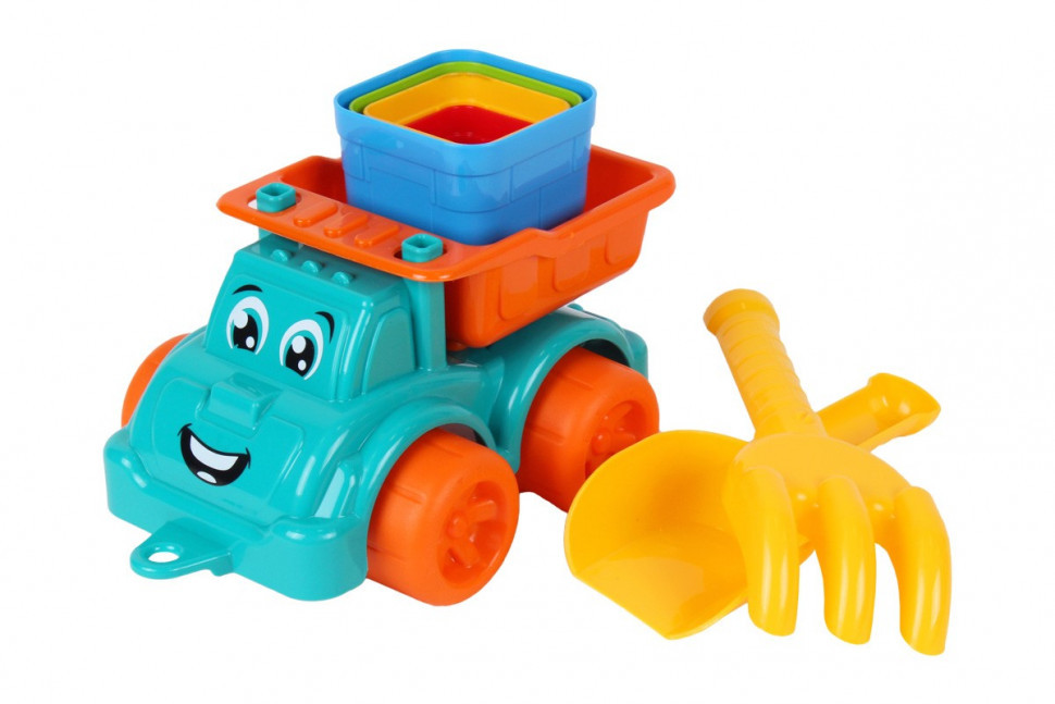 Машинка Набір для гри з піском ТехноК 7051TXK  Бірюзовий Вінниця - фото 1