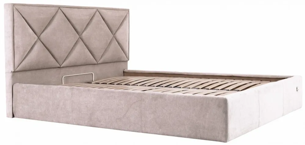 Кровать Двуспальная Leeds Comfort 180 х 190 см Мисти Mocco С подъемным механизмом и нишей для белья Мокко Киев - изображение 3