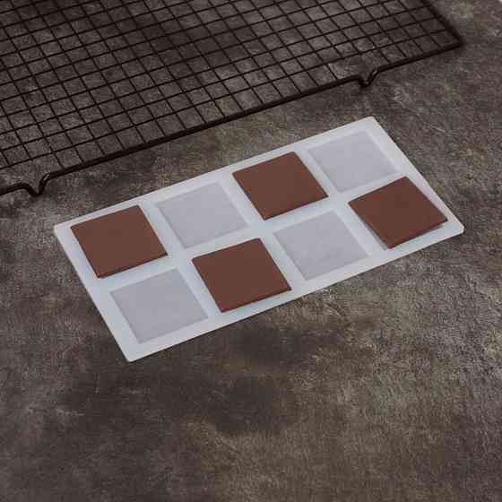 Молд силіконовий Квадрати 226 на 113 мм сірий Київ