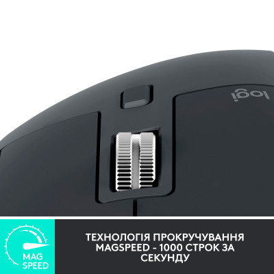 Мишка Logitech MX Master 3S for Business Performance Wireless/Bluetooth Graphite (910-006582) Вінниця - фото 7