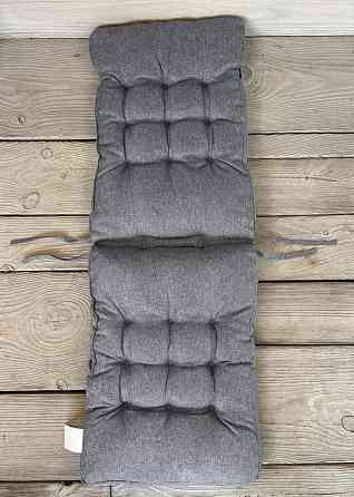 Подушка для стільців (40x120х4 см) подвійна Decorator Мальмо колір сірий 84-157 Київ