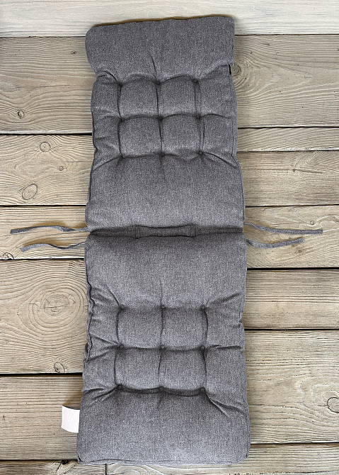 Подушка для стільців (40x120х4 см) подвійна Decorator Мальмо колір сірий 84-157 Київ - фото 5