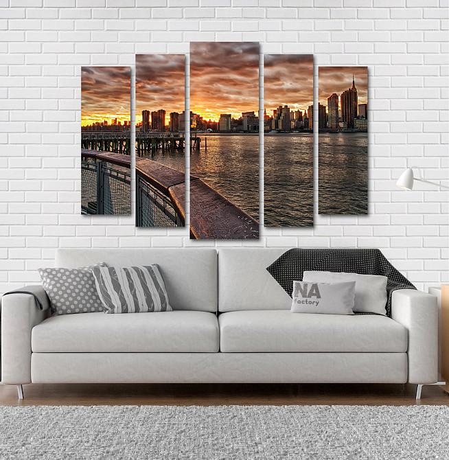 Модульна картина Місто Захід Art-10_5 Київ - фото 2