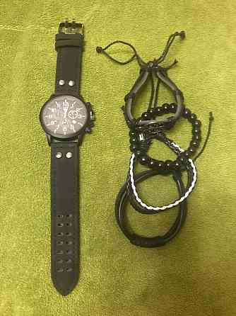 Часы мужские LIANDU Black + браслеты Киев