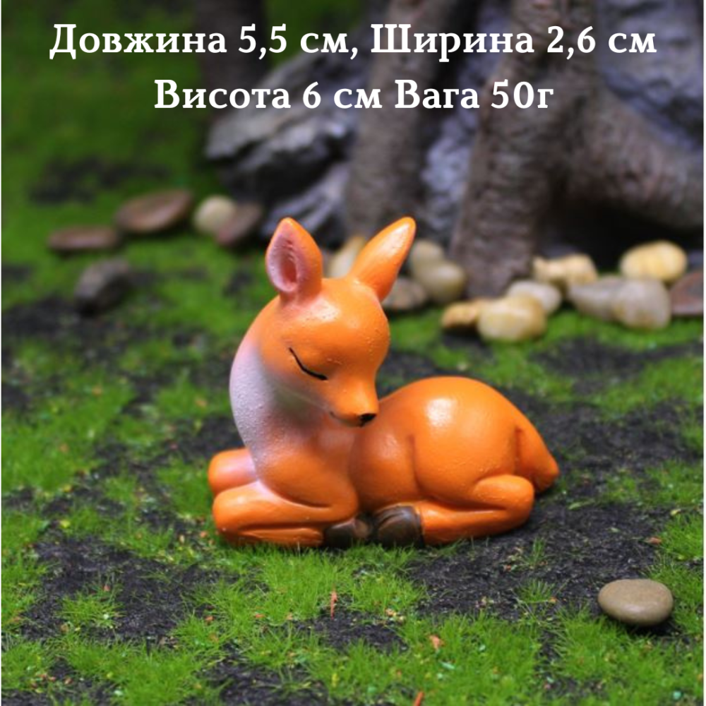 Декоративні  фігурки Олені пара для флораріуму, міні-саду, мосаріуму, вазону, кашпо, мікроландшафту Одеса - фото 2