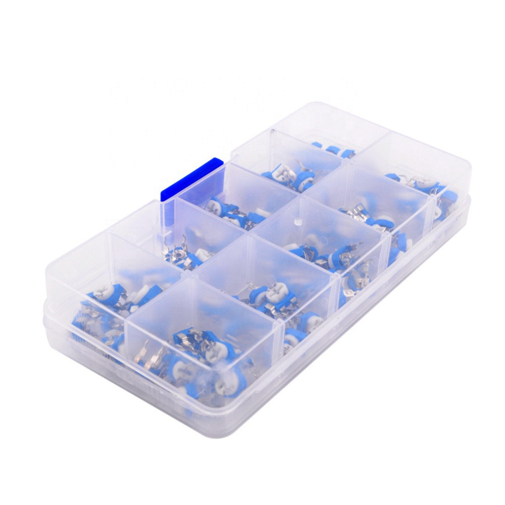 Набор регулируемых резисторов 100 шт, 500 Ом – 1 МОм Киев - изображение 2