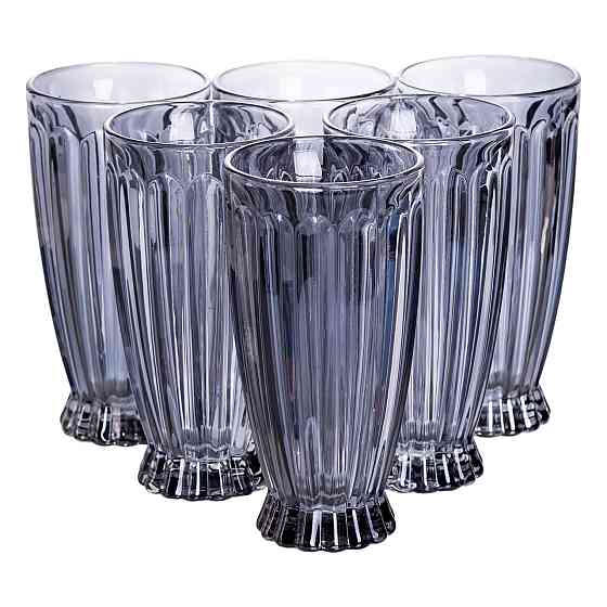 Yiwu Набір глечик 1 л зі склянками 6 (шт) по 300 мл для напоїв, лимонадів, соку, води, мохіто С Коломия