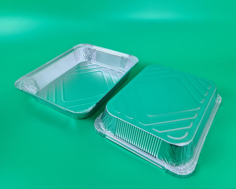 Контейнер из пищевой алюминиевой фольги прямоугольный 3100мл SP98L 50 штук (1 пачка) Харьков - изображение 2