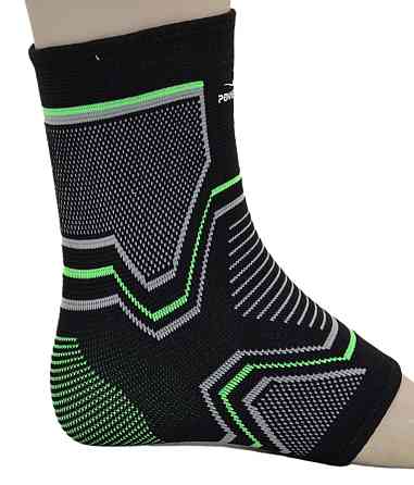 Бандажі на гомілкостоп PowerPlay 4100 Чорні L/XL (пара) Луцк