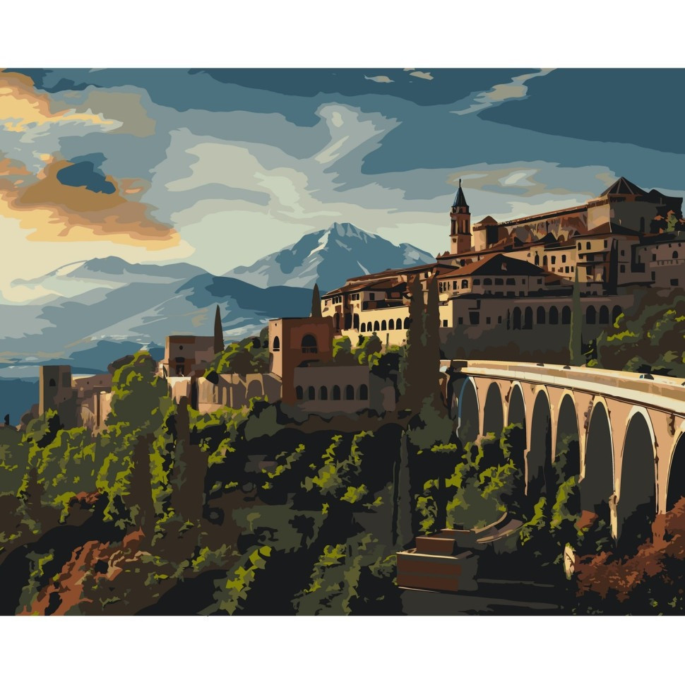 Картина за номерами "Історичне місто" 11040-AC  40х50 см Вінниця - фото 1