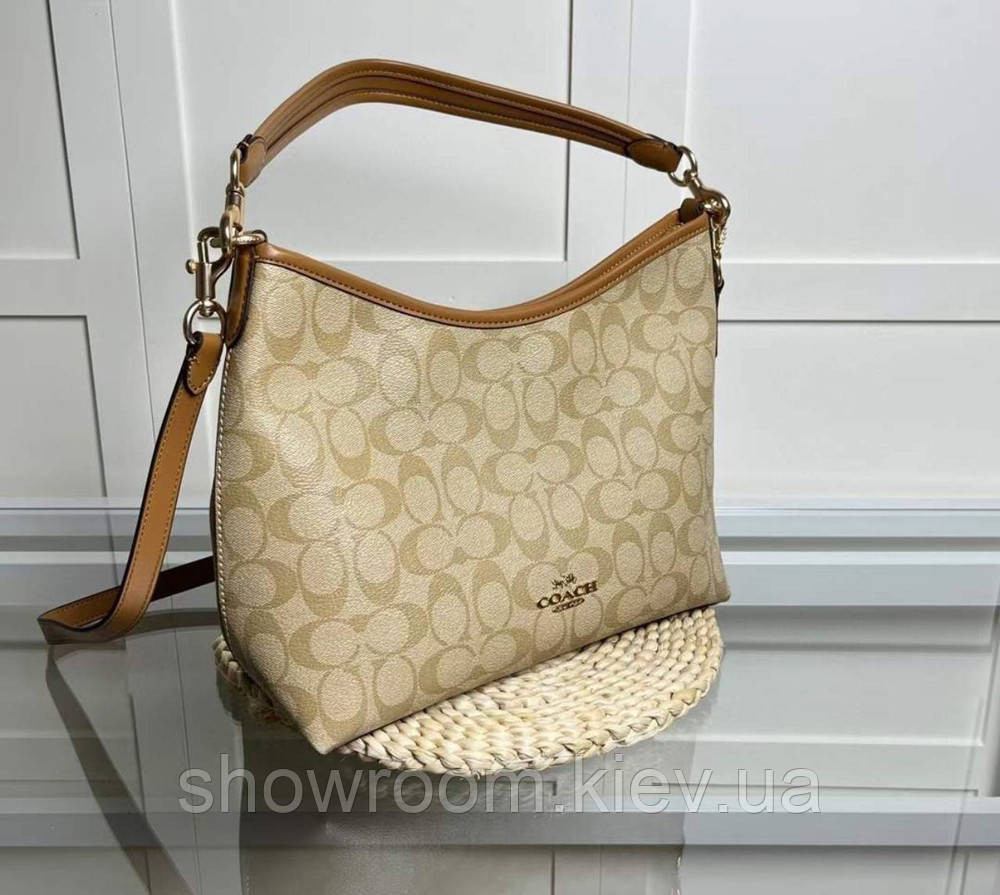 Жіноча сумочка на плече Coach Laurela коричнева Київ - фото 8