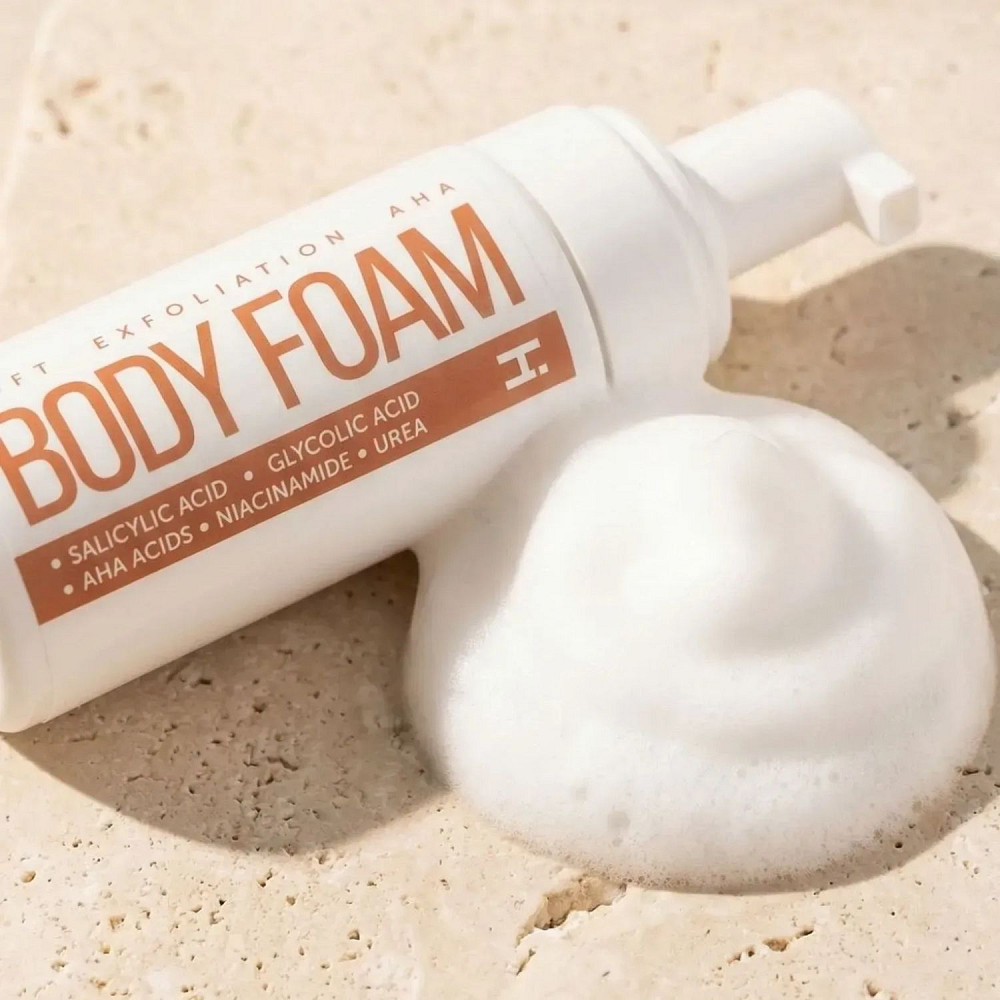 Мʼяка відлущувальна пінка з кислотами для тіла Soft Exfoliation AHA Body Foam Hillary 150 мл Київ - фото 5