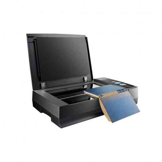 Сканер А4 Plustek OpticBook 3800L (1200 dpi, 48 bit, 8 стор/хв, LED, планшетний, книжковий, чорний) (0281TS) Київ