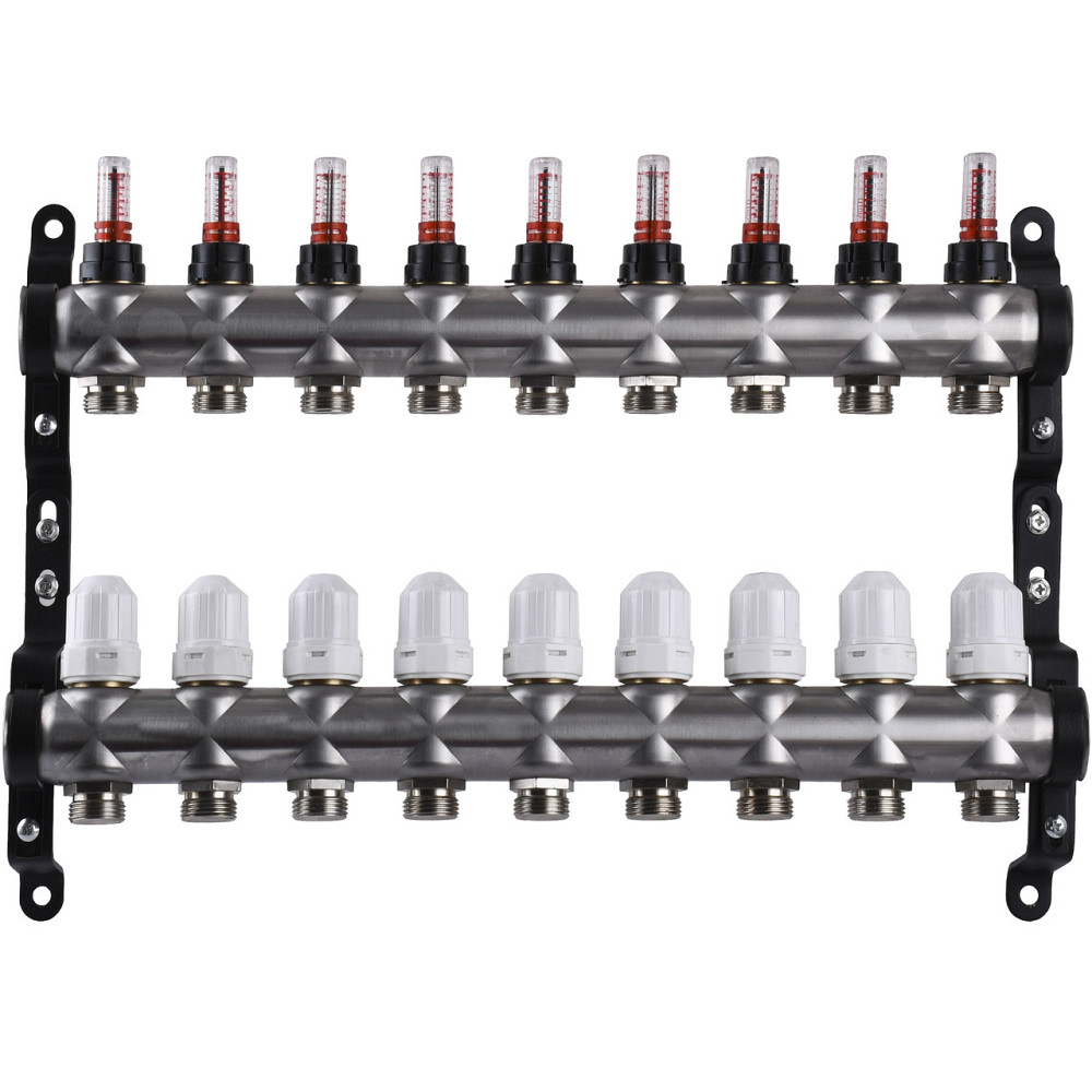 Коллектор нержавеющая сталь с расходомерами ЕСО 001N 1″ x9 (000027053) Киев - изображение 1