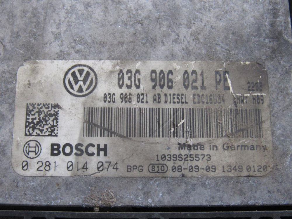 Блок керування двигуном VW Caddy 1.9 tdi 2004-2010 (03G906021PE) Ковель - фото 2