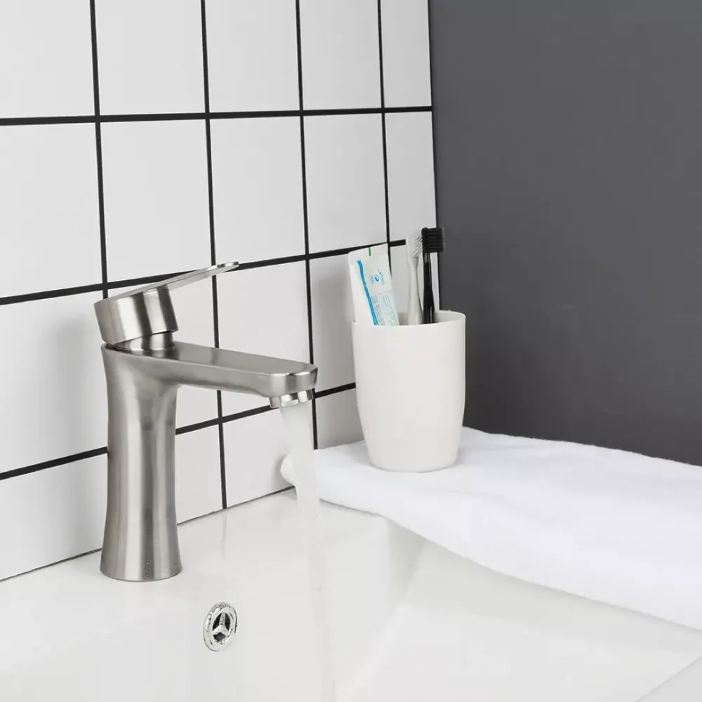 Смеситель для умывальника Frap F1048 сатин Киев - изображение 2