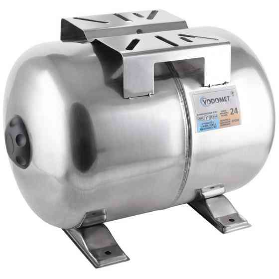 Гідроакумулятор Vodomet горизонт. 24л (корпус-нерж.сталь) (VO0026) Киев