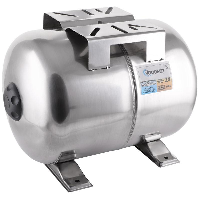 Гідроакумулятор Vodomet горизонт. 24л (корпус-нерж.сталь) (VO0026) Киев - изображение 2