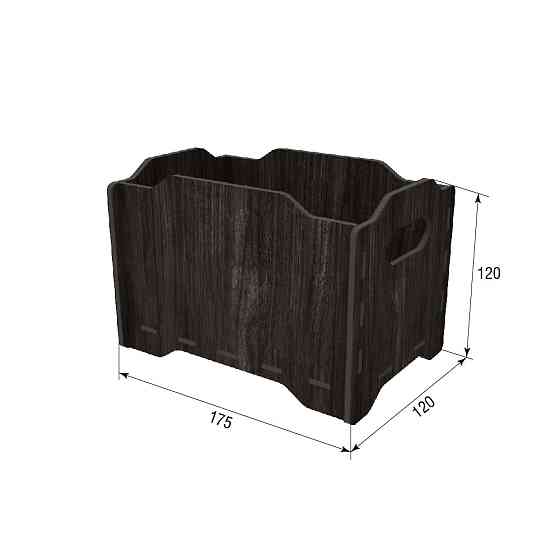 Коробка EKOSTAR з фанери 175x120x120 венге Київ