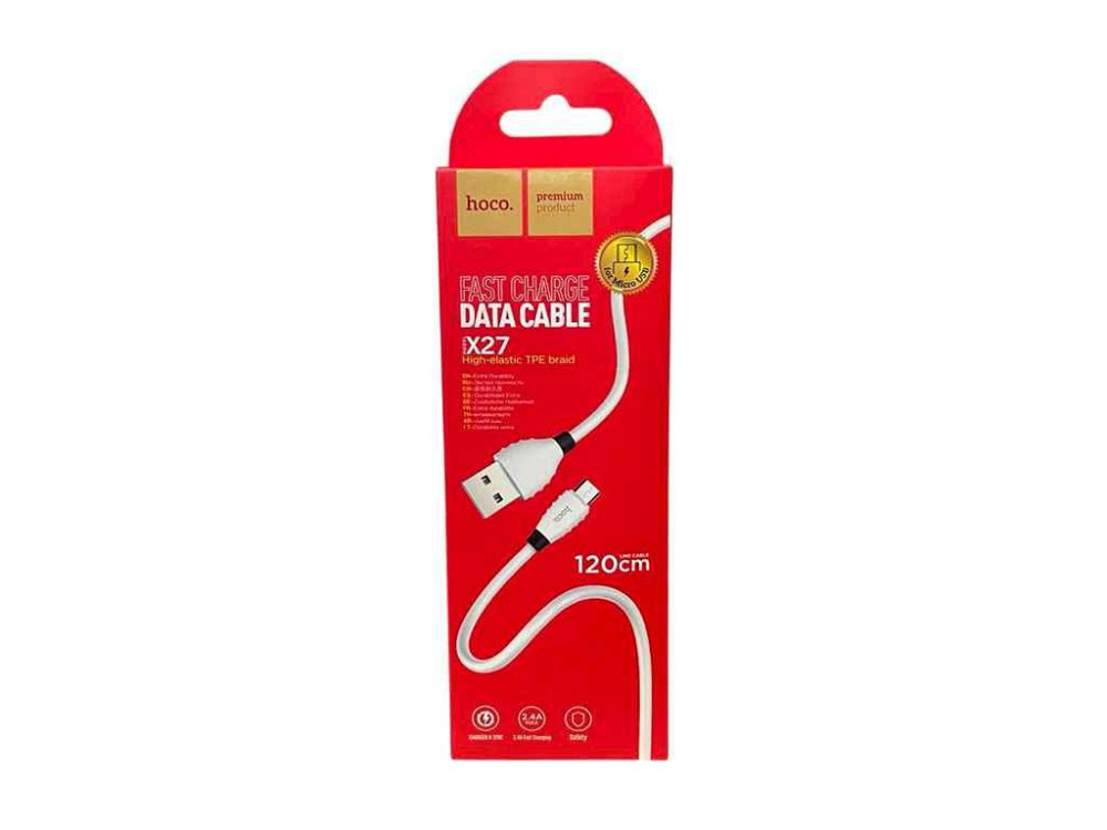 Кабель micro USB X 27 120 см ТМ HOCO Киев - изображение 1