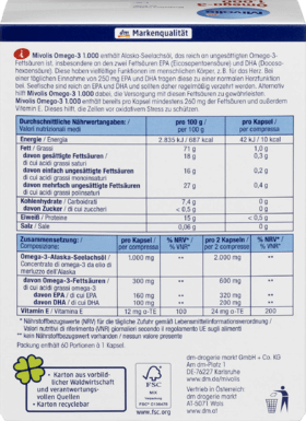 Капсулы Mivolis Omega-3  1000, 60 шт Германия Львов - изображение 3