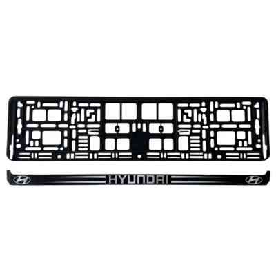 Рамка номерного знака Poputchik Hyundai (24-106-IS) Винница