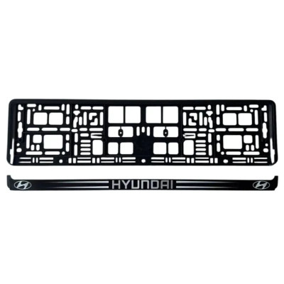Рамка номерного знака Poputchik Hyundai (24-106-IS) Вінниця - фото 2