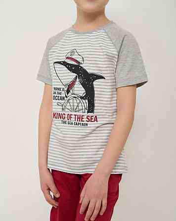 Комплект для мальчика с шортами Ozkan - Акула за штурвалом 31938 5-6 Киев