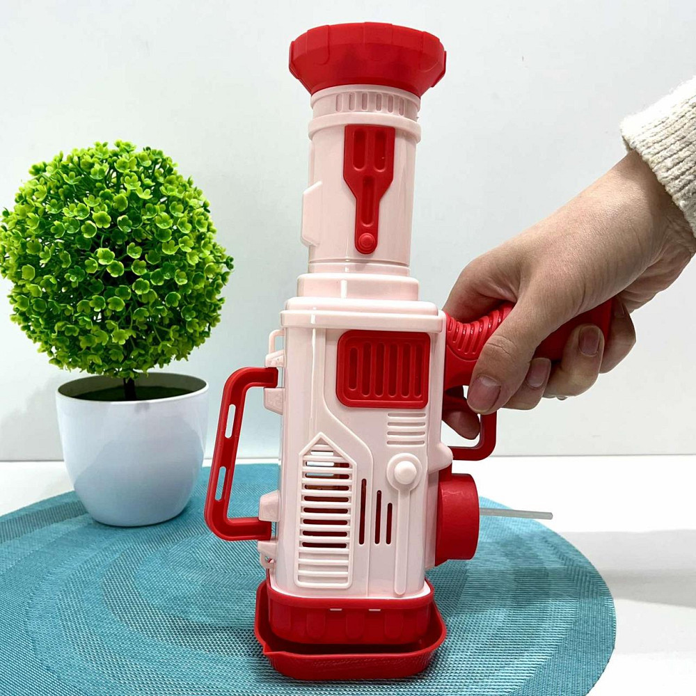 Пістолет для запуску мильних бульбашок світло запаска 26 см Червоний (9835-3) Чернігів - фото 5