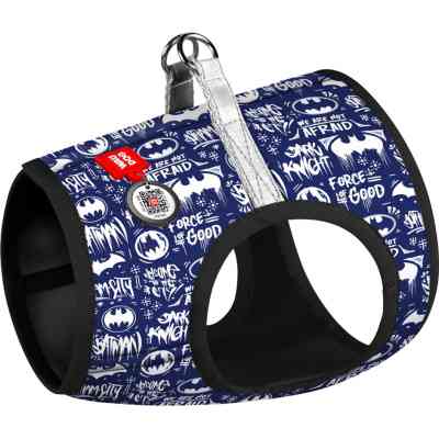 Шлея для собак WAUDOG Clothes з QR паспортом "Бетмен біло-блакитний" XS1 (1001-4001) Вінниця