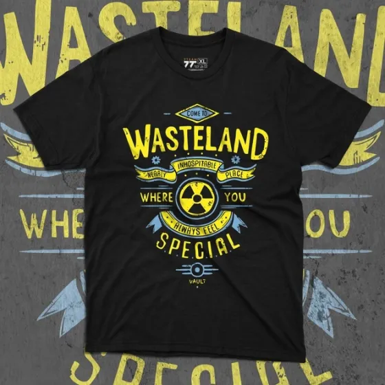 Футболка чоловіча з  принтом Fallout Wasteland Розмір 48 Дніпро
