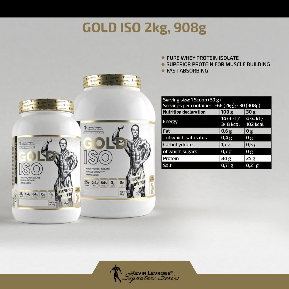 Протеин изолят Gold ISO 908 g (Mango) Луцк - изображение 2