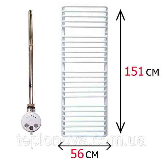Електрична рушникосушка біла 1510х560 Terma Alina Чернівці
