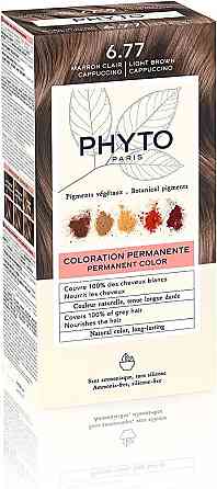 Фіто Фітоколор Безаміачна крем-фарба для волосся Phyto PhytoColor Coloration Permanente 6.77 Світло-каштановий капучино Дніпро